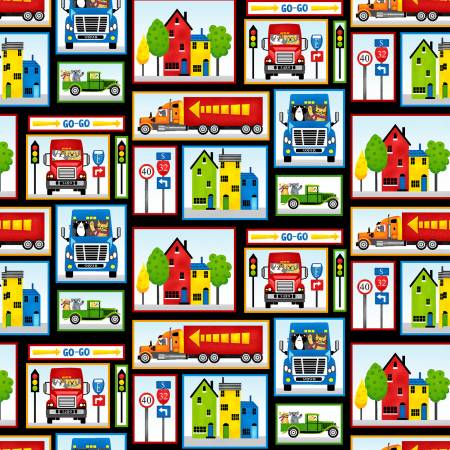 GO GO GO Quilt Kit and Backing Fabric