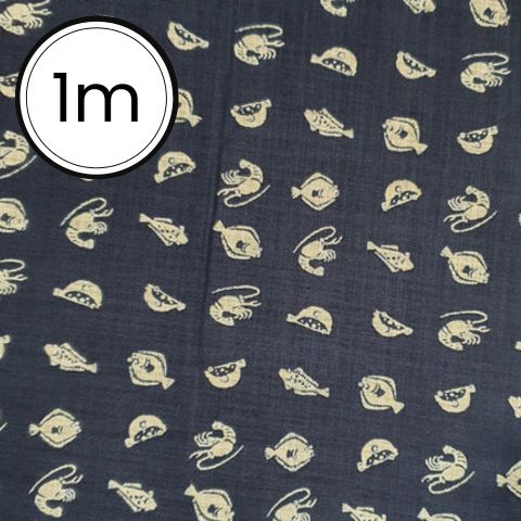 Japanese Cotton Printed Oxford by Sevenberry