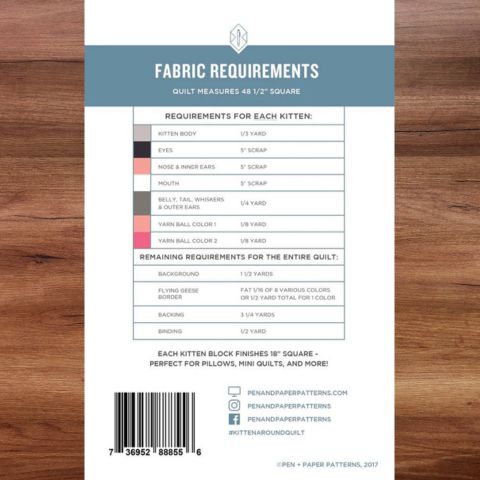 Kitten Around Quilt Pattern