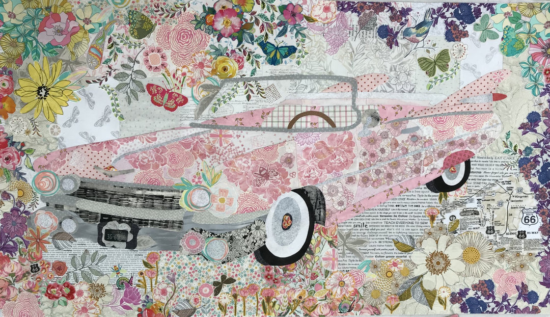 Laura Heine - Pink Cadillac  Collage