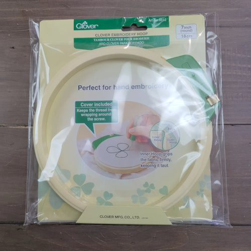 Clover Embroidery Hoop 7"/18cm The Handzon Shop