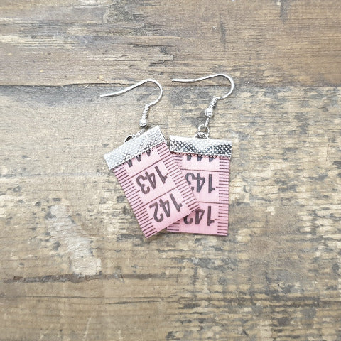 Measuring Tape Earrings
