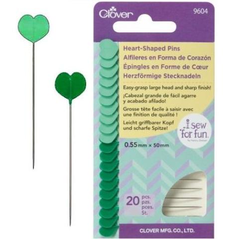 Clover Heart-Shaped Pins