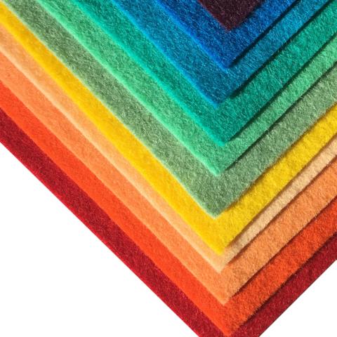 Wool shop felt sheets