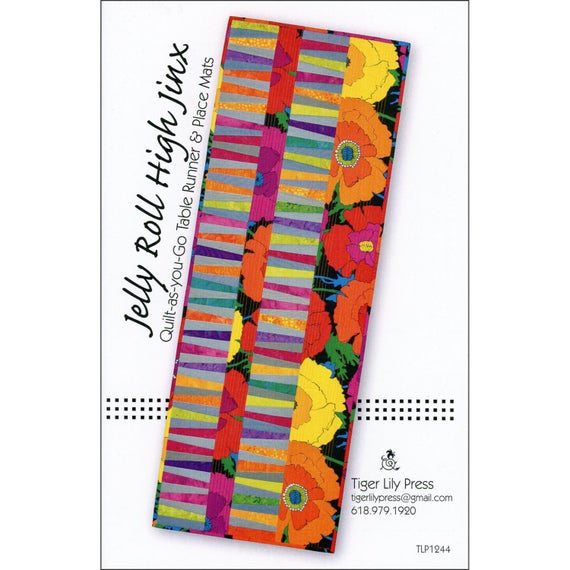 Jelly Roll High Jinx QAYG Table Runner pattern