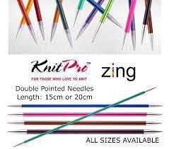 KnitPro Zing Double Pointed Needles