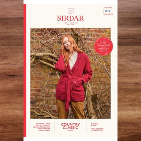 Sirdar 10161 - Womans Deep Rib Wrap Cardigan