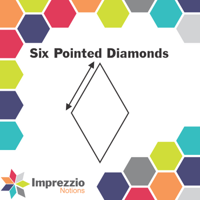 Imprezzio 6 Pointed Diamond Papers and Acrylic Templates