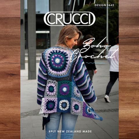 Crucci Pattern 1642: Boho Crochet Jacket
