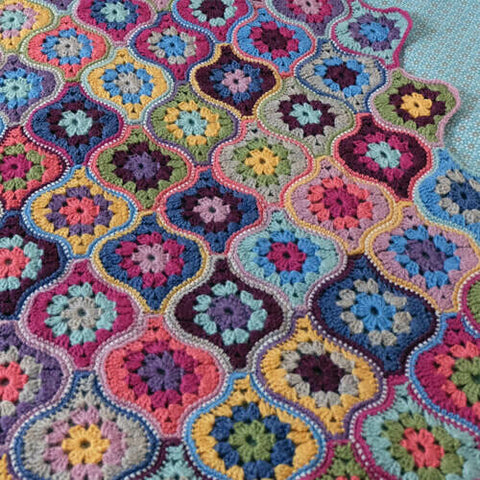 Janie Crow - Mystical Lanterns Crochet Patterns Blanket, Shawl or Scarf