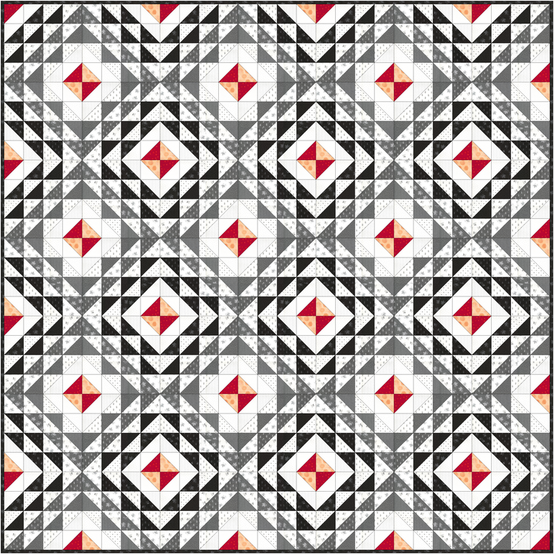 Half Squares, Double Delight Quilt Pattern - PDF Download