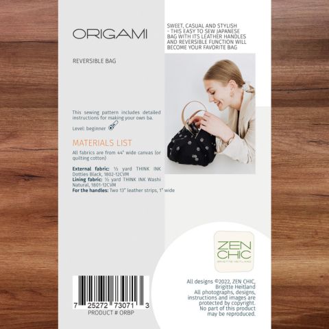 Zen Chic - Origami Casual Handbag Pattern