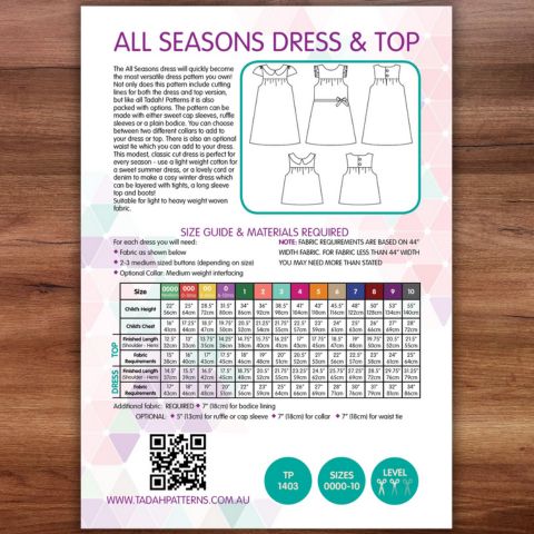 Tadah Patterns: All Seasons Dress