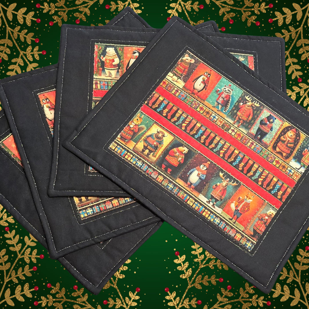Wild Christmas Animals Placemat Kits