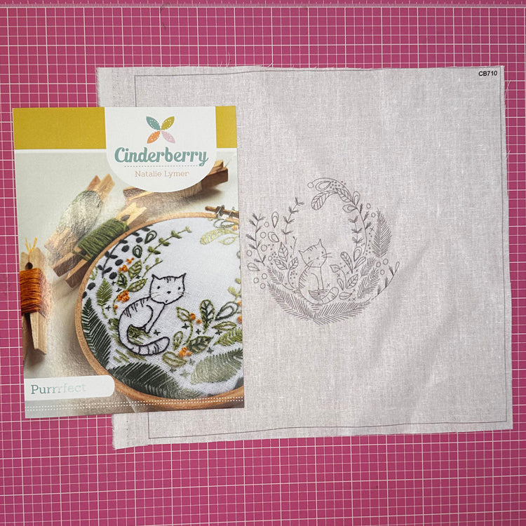Cinderberry: Purrfect Pattern & Pre-printed Linen