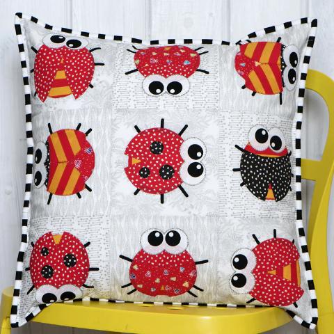 Claire Turpin Design - Bug It Applique Cushion Pattern