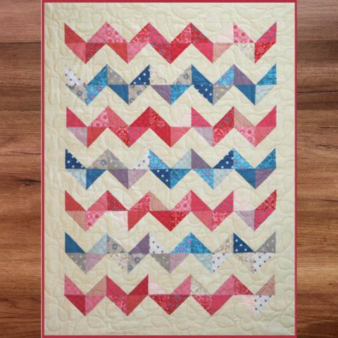 Nellie Hill - Chevron Quilt Pattern