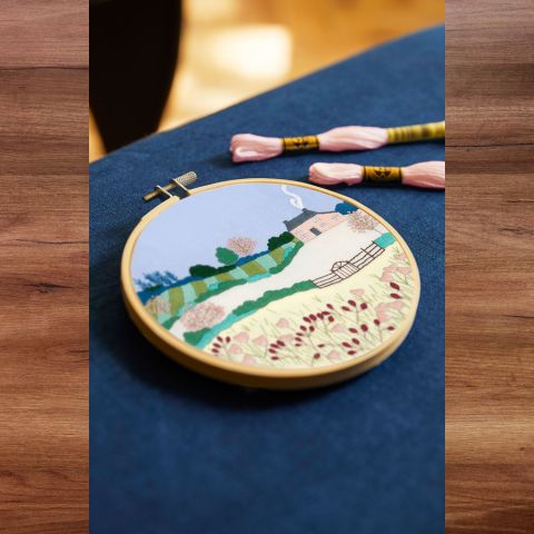 DMC Embroidery Kit - Spring Landscape