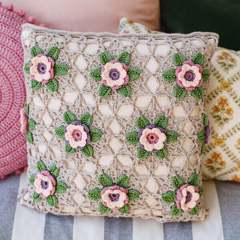 Janie Crow - Gertrude Crochet Cushion