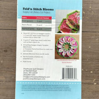 Fold'n Stitch Blooms Pattern