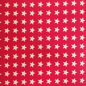 White Stars on Red
