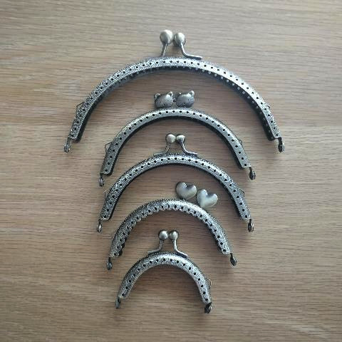 Purse Frames - Antique Brass Round