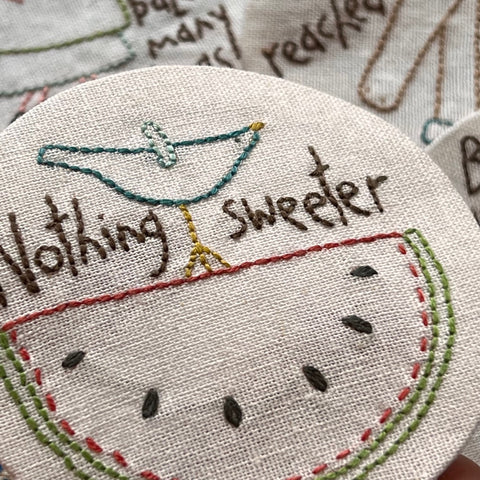 Sunshine and Lollipops materials and tools for Homespun Block of the Month