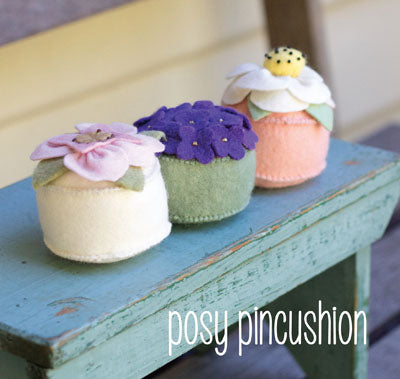 May Blossom Felt Pattern: Posy Pincushion