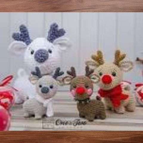Milo the Reindeer Quad Squad Amigarumi by Carfolina Guzman