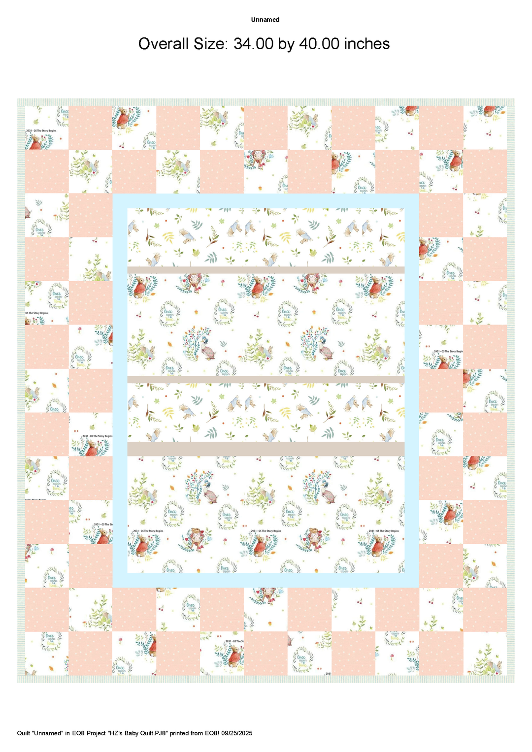 Peter Rabbit Baby Quilt Kits
