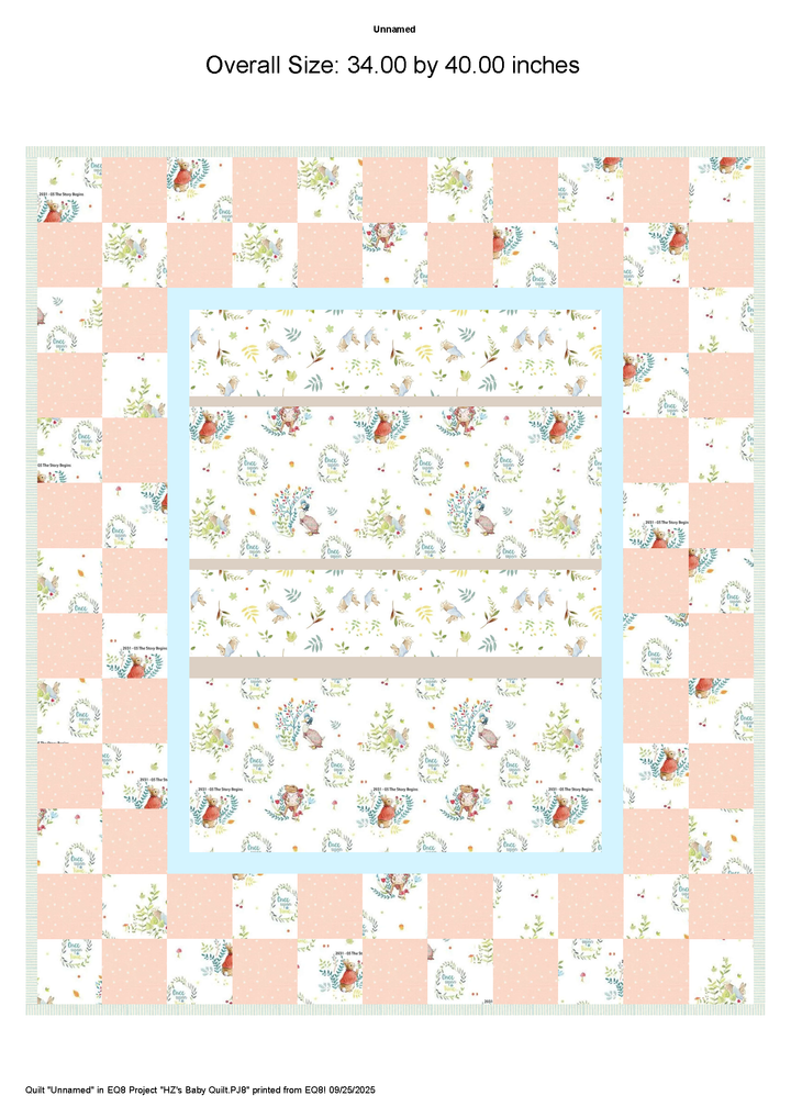 Peter Rabbit Baby Quilt Kits