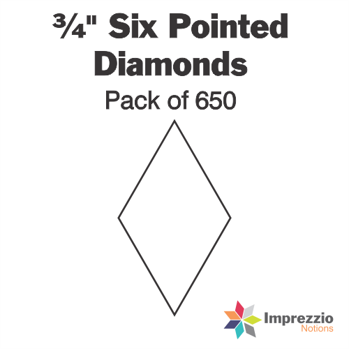 Imprezzio 6 Pointed Diamond Papers and Acrylic Templates