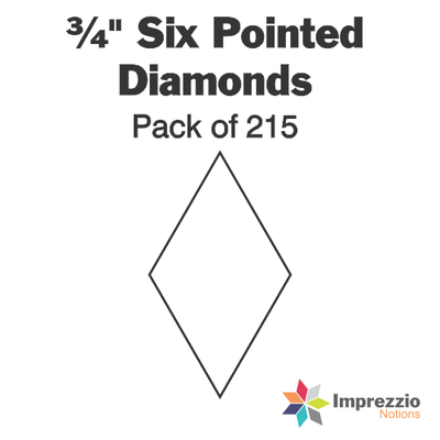 Imprezzio 6 Pointed Diamond Papers and Acrylic Templates