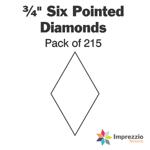Imprezzio 6 Pointed Diamond Papers and Acrylic Templates