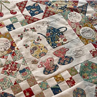 Sunshine and Lollipops materials and tools for Homespun Block of the Month