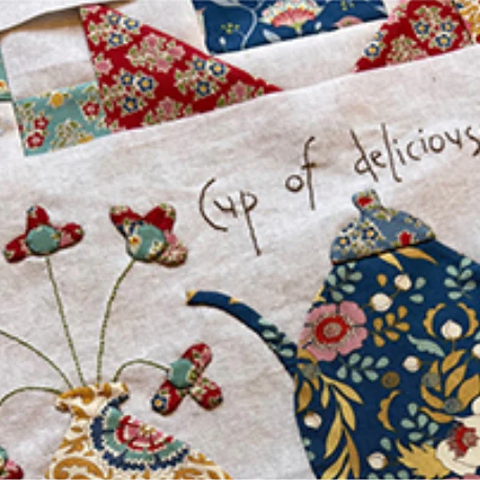 Sunshine and Lollipops materials and tools for Homespun Block of the Month