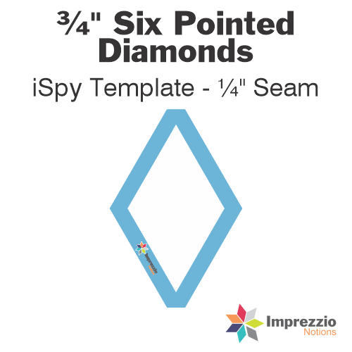 Imprezzio 6 Pointed Diamond Papers and Acrylic Templates