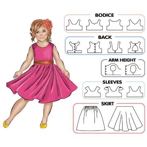 Tadah Patterns: Tea Party Dress