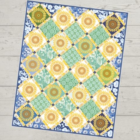 Summery Sunflower Quilt Kit