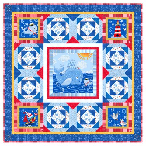 Baby Beluga Quilt Kit