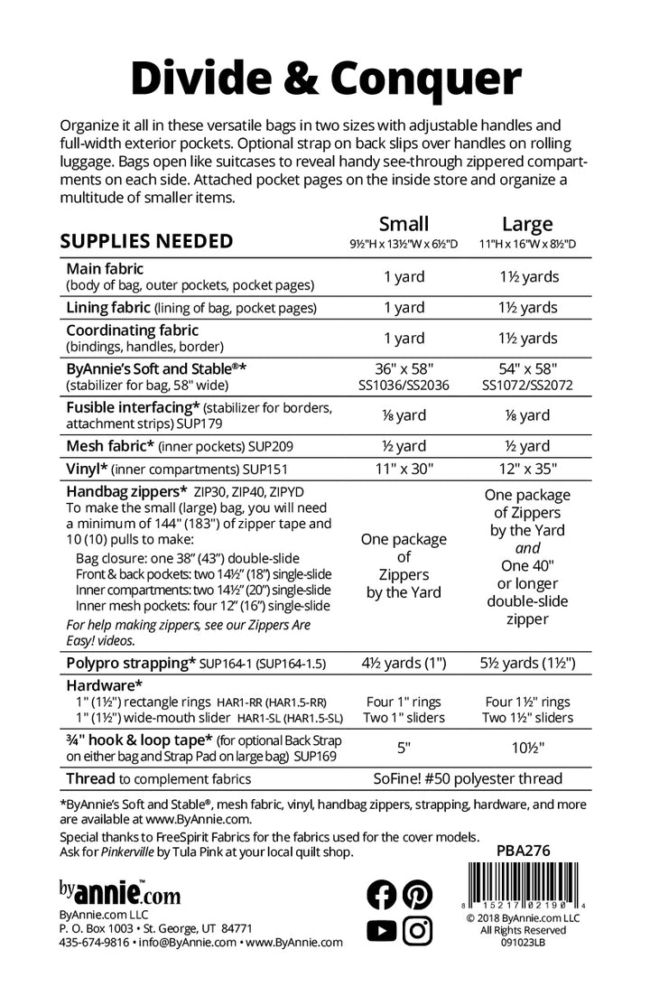 ByAnnie Divide and Conquer - Personal Sized Carry On