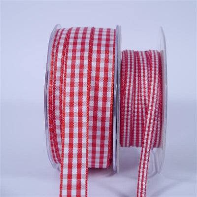 Red and White Decorative Ribbon per 50cm