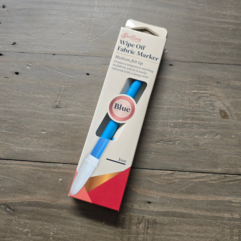 Sew Easy Wipe Off Fabric Marker - Blue