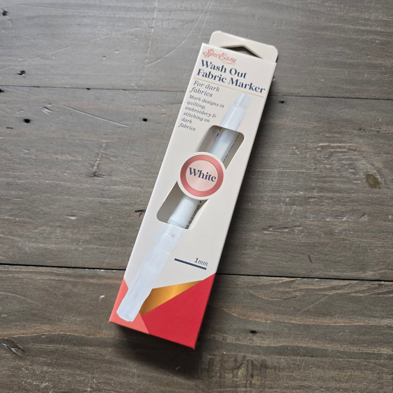 Sew Easy Wash Out Fabric Marker - White