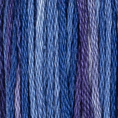 House of Embroidery Stranded Cotton - Blues, Purples & Greens