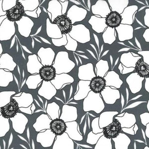 11502-14 Moody Floral Graphite