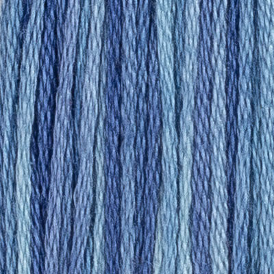 House of Embroidery Stranded Cotton - Blues, Purples & Greens
