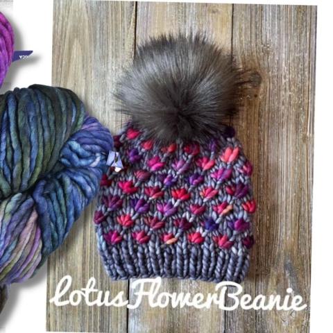 BKnits Lotus Flower Beanie