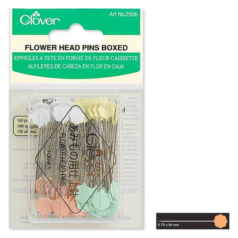 Clover Flower head pins boxed