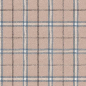 Plaid Blue Linen/Cotton 55/45